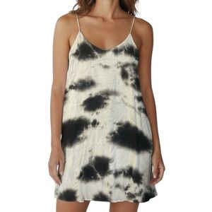 Audrey 3+1 Tie Dye Black and White Dress